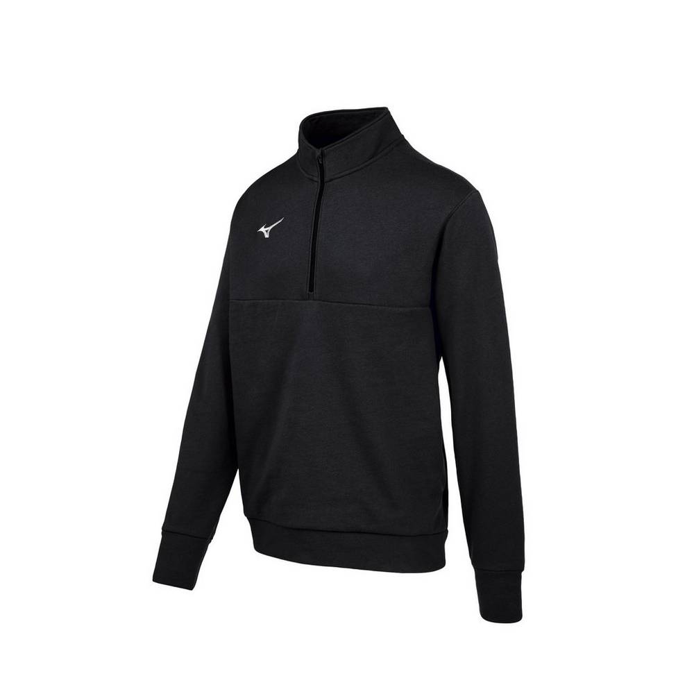 Moletom Mizuno MZ1 1/4 Zip Fleece - Homem - Pretas - XHEVO0725